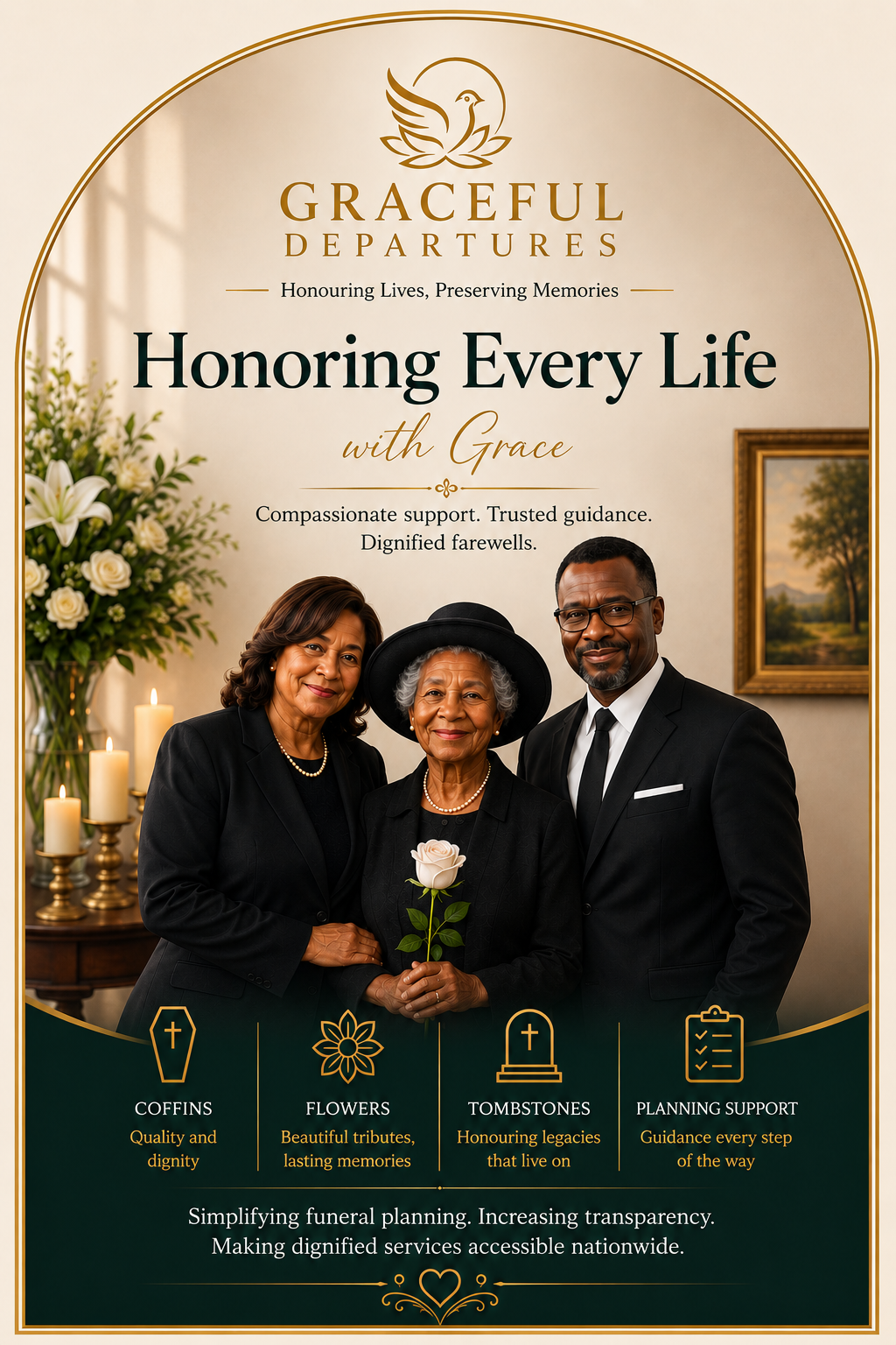 Graceful Departures funeral planning, funeral packages and memorial services in Kenya