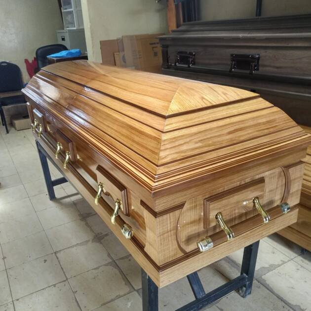 The Golden Oak Premier Casket